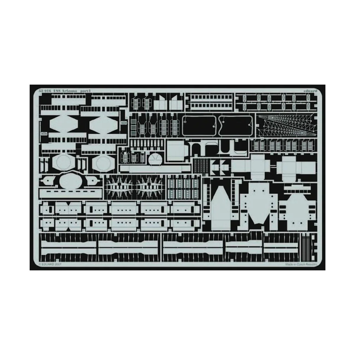 USS Arizona für Mini Hobby Models-Bausatz, 1/350 - Eduard Accessori...