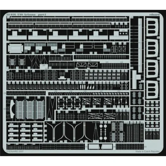 USS Arizona für Mini Hobby Models-Bausatz, 1/350 - Eduard Accessori...