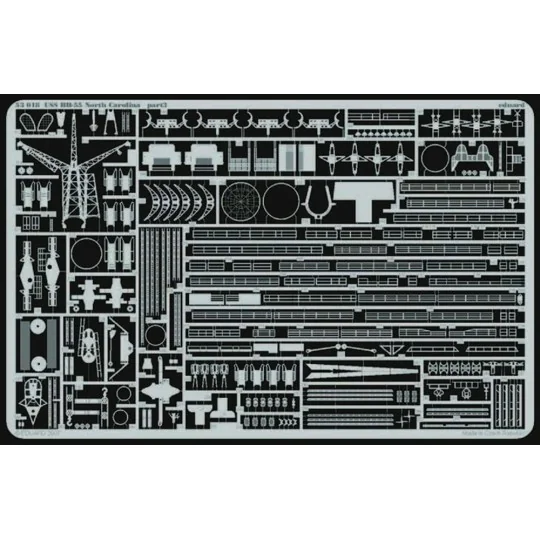 USS BB-55 North Carolina 1/350 für Trumpeter-Bausatz, 1/350 - Eduar...
