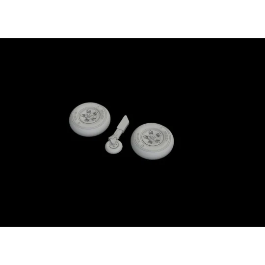 Spitfire Mk.Vc wheels for Airfix - Eduard Accessories 672249