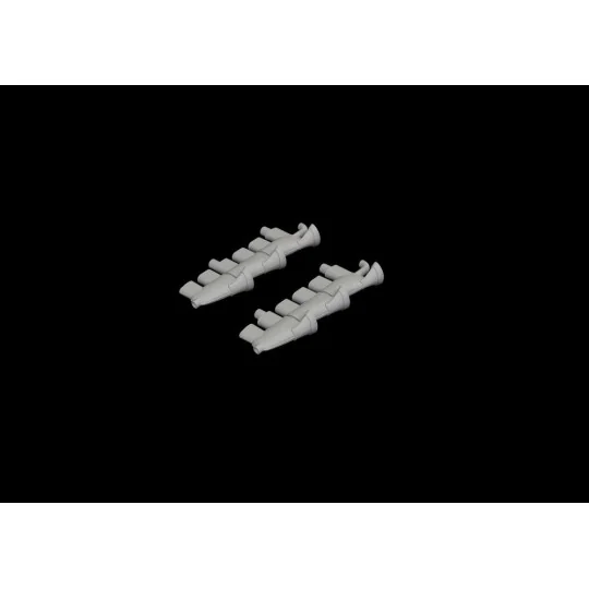 Spitfire Mk.Vc exhaust stacks for Airfix - Eduard Accessories 672250
