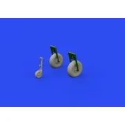 Beaufort Mk.I wheels for Airfix - Eduard Accessories 672251