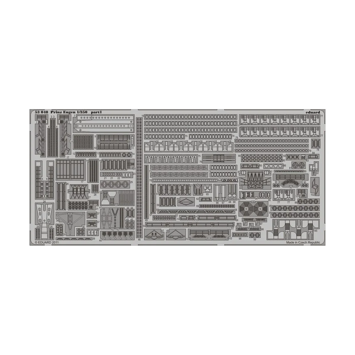Prinz Eugen for Trumpeter, 1/350 - Eduard Accessories 53048