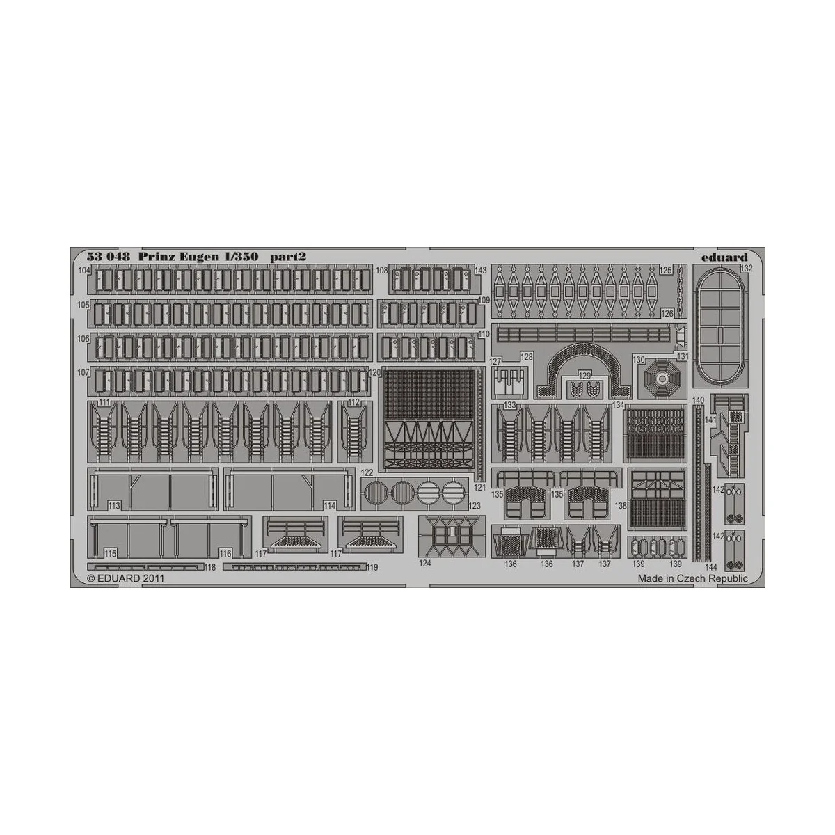 Prinz Eugen for Trumpeter, 1/350 - Eduard Accessories 53048
