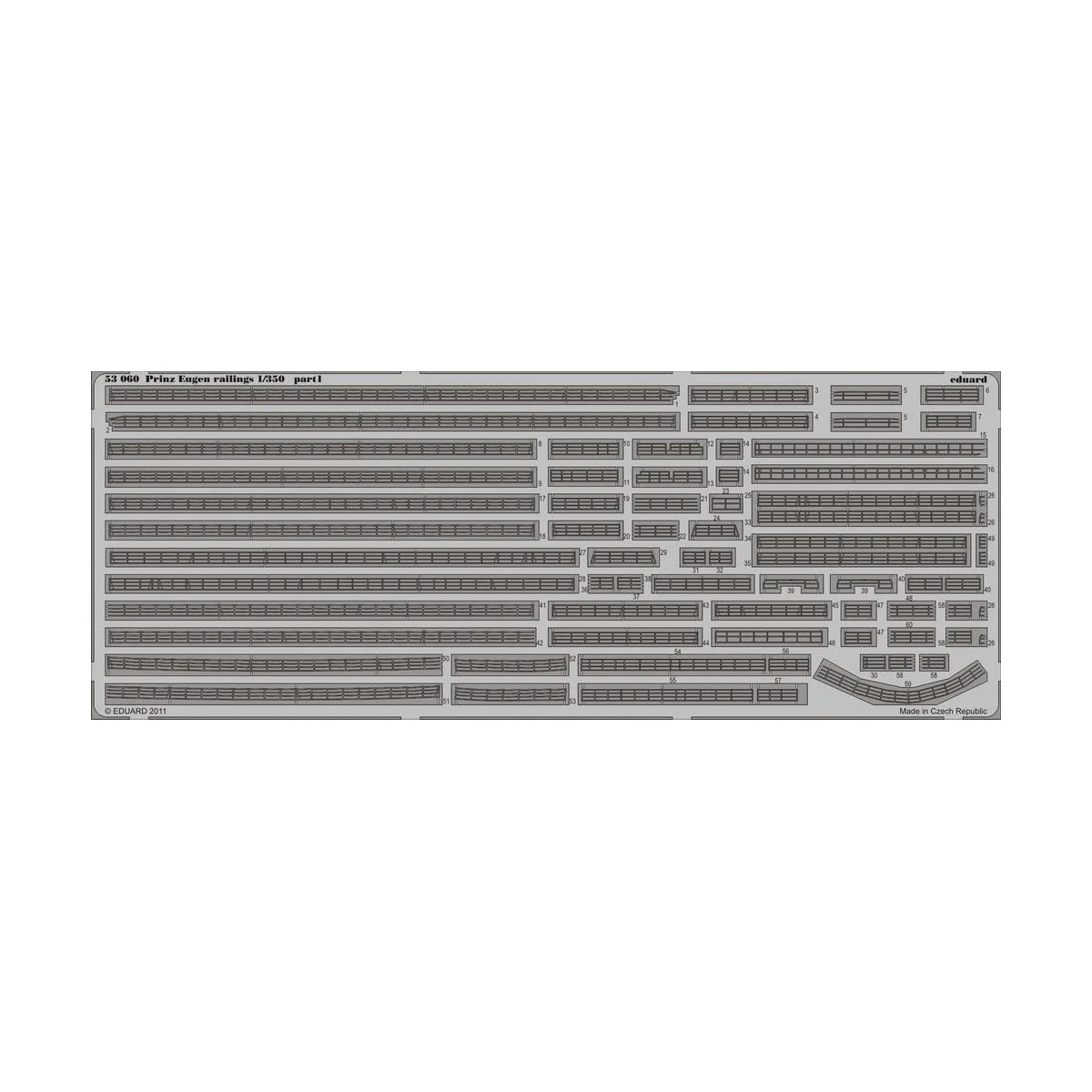 Prinz Eugen railings for Trumpeter, 1/350 - Eduard Accessories 53060