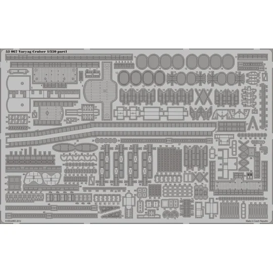 Varyag Cruiser for Zvezda, 1/350 - Eduard Accessories 53067