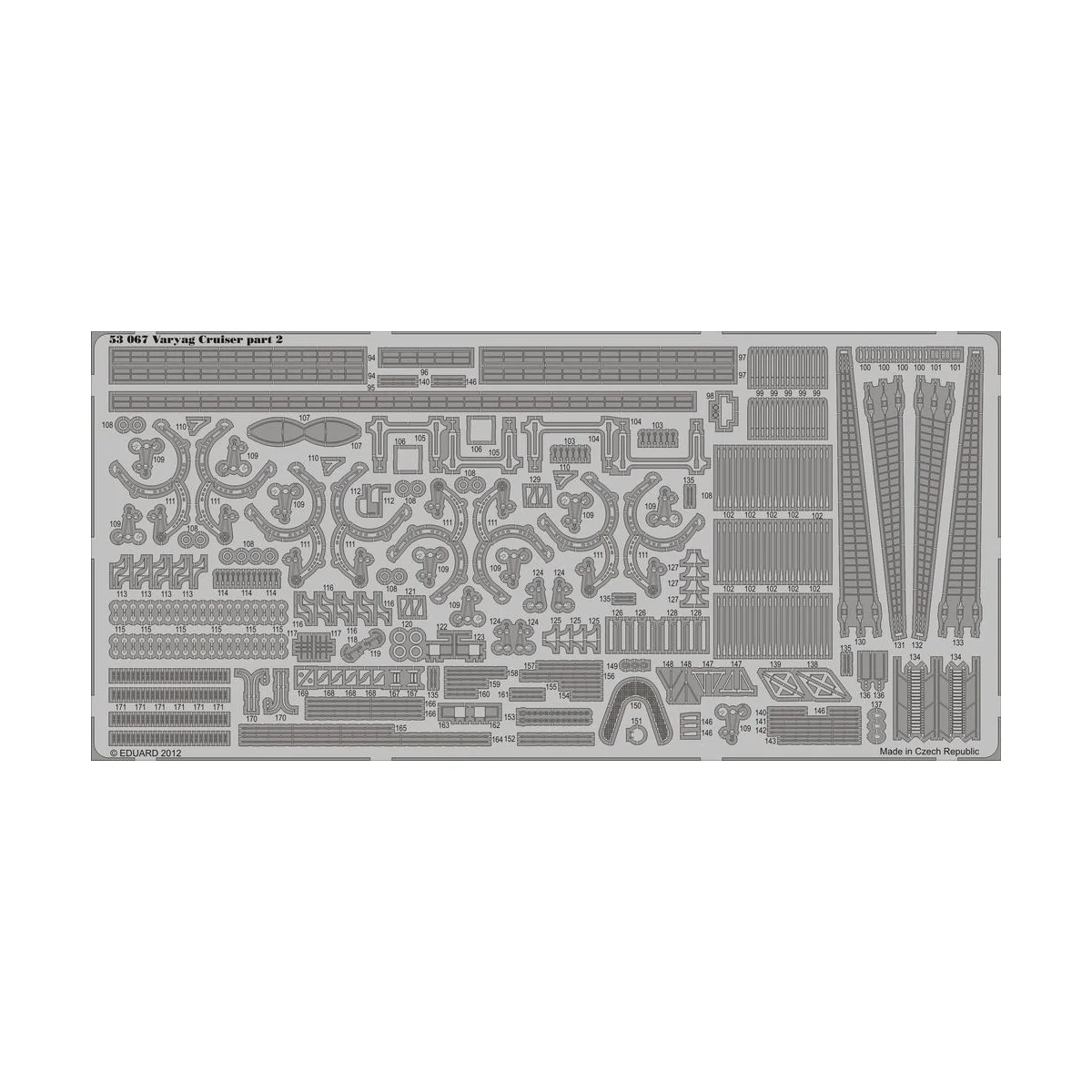 Varyag Cruiser for Zvezda, 1/350 - Eduard Accessories 53067