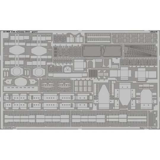 USS Arizona 1941 1/350 for Hobby Boss, 1/350 - Eduard Accessories 5...