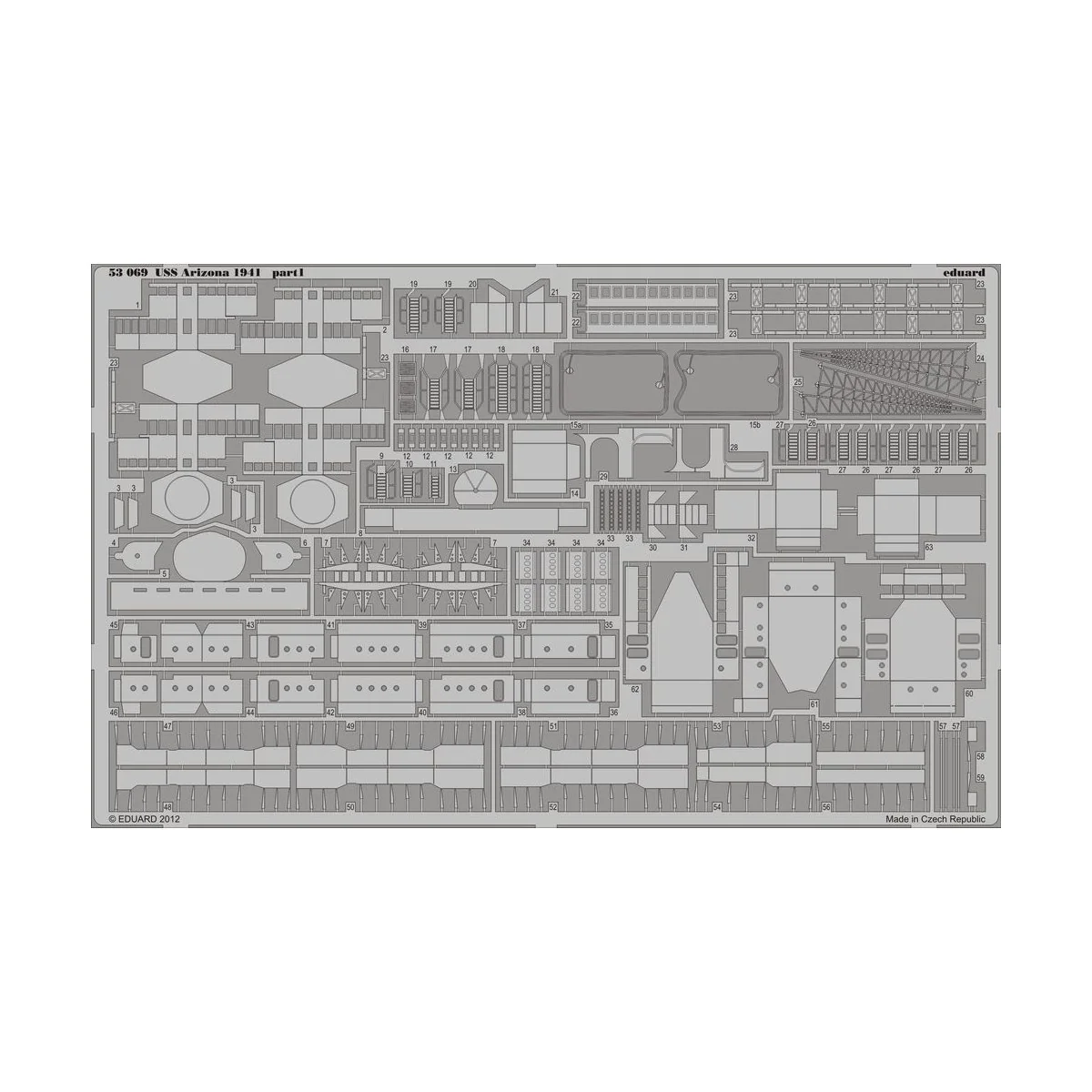 USS Arizona 1941 1/350 for Hobby Boss, 1/350 - Eduard Accessories 5...