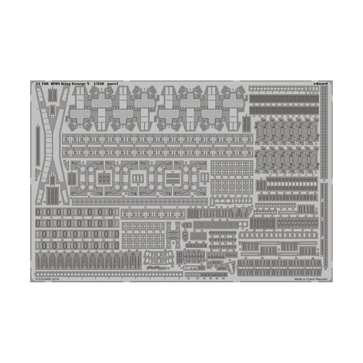 HMS King George V for Tamiya, 1/72 - Eduard Accessories 53168