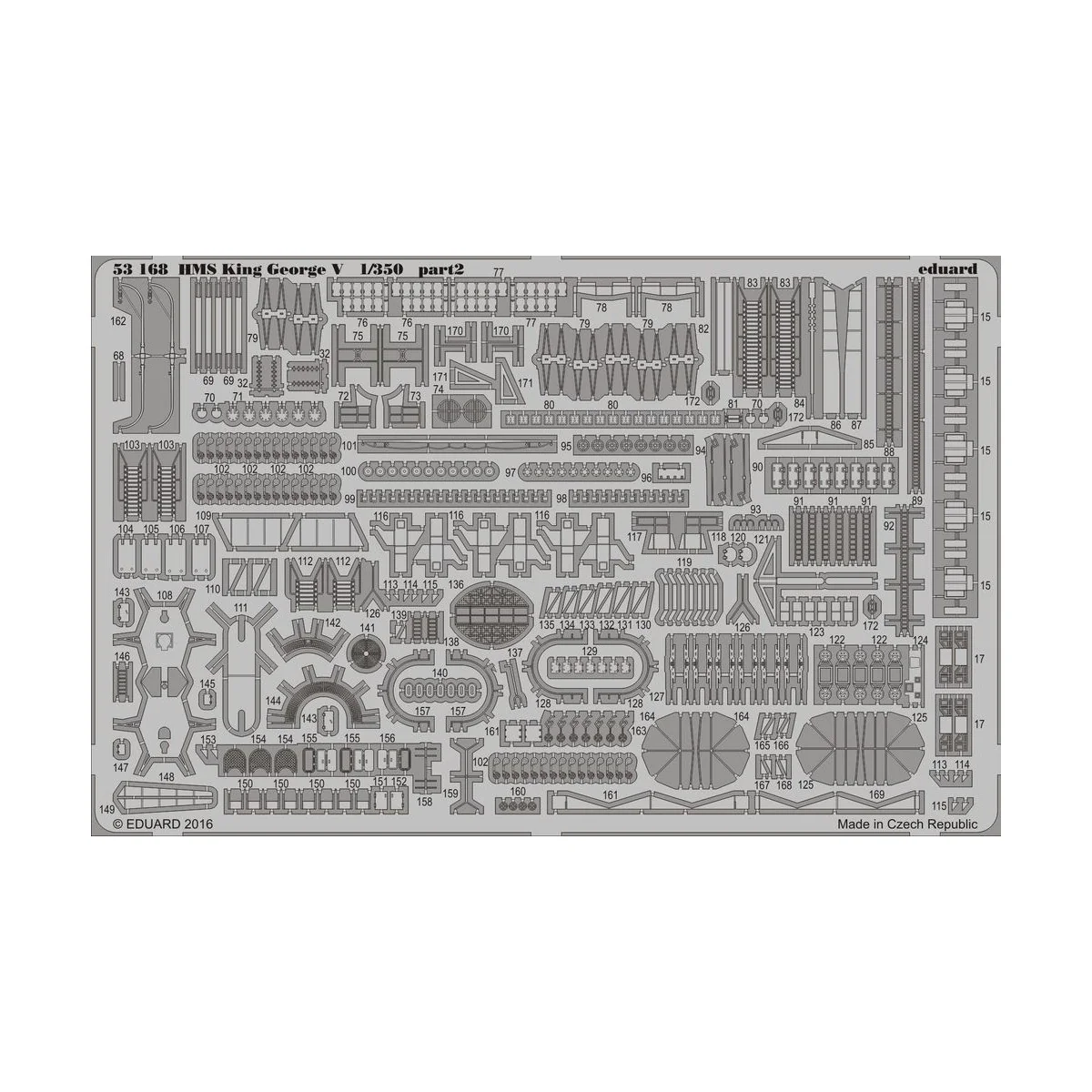 HMS King George V for Tamiya, 1/72 - Eduard Accessories 53168