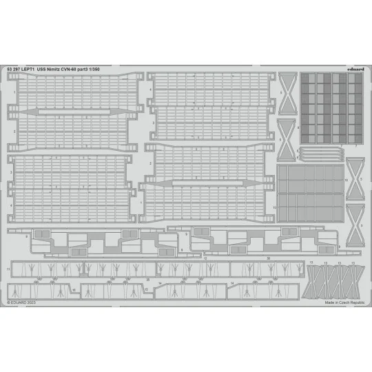 USS Nimitz CVN-68 part 3 1/350 TRUMPETER, 1/350 - Eduard Accessorie...