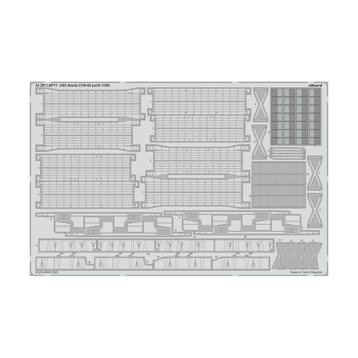 USS Nimitz CVN-68 part 3 1/350 TRUMPETER, 1/350 - Eduard Accessorie...