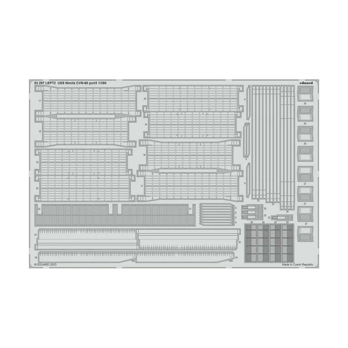 USS Nimitz CVN-68 part 3 1/350 TRUMPETER, 1/350 - Eduard Accessorie...