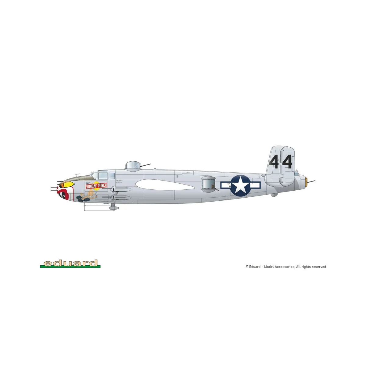 STRAFER / B-25J MITCHELL, 1/48 - Eduard Plastic Kits 548 001