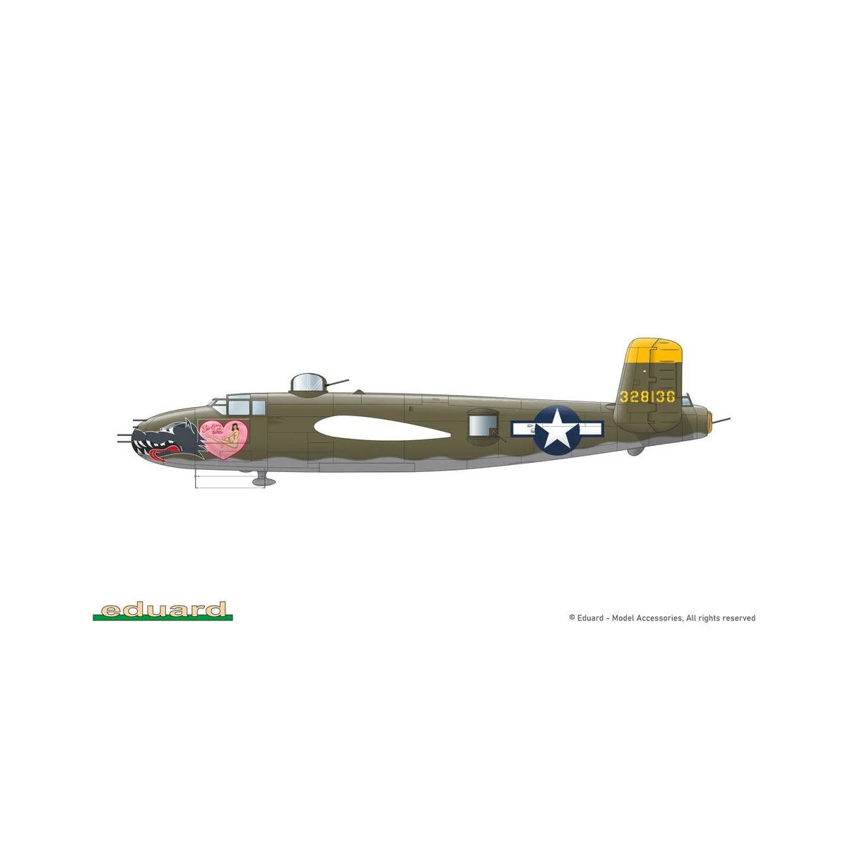 STRAFER / B-25J MITCHELL, 1/48 - Eduard Plastic Kits 548 001