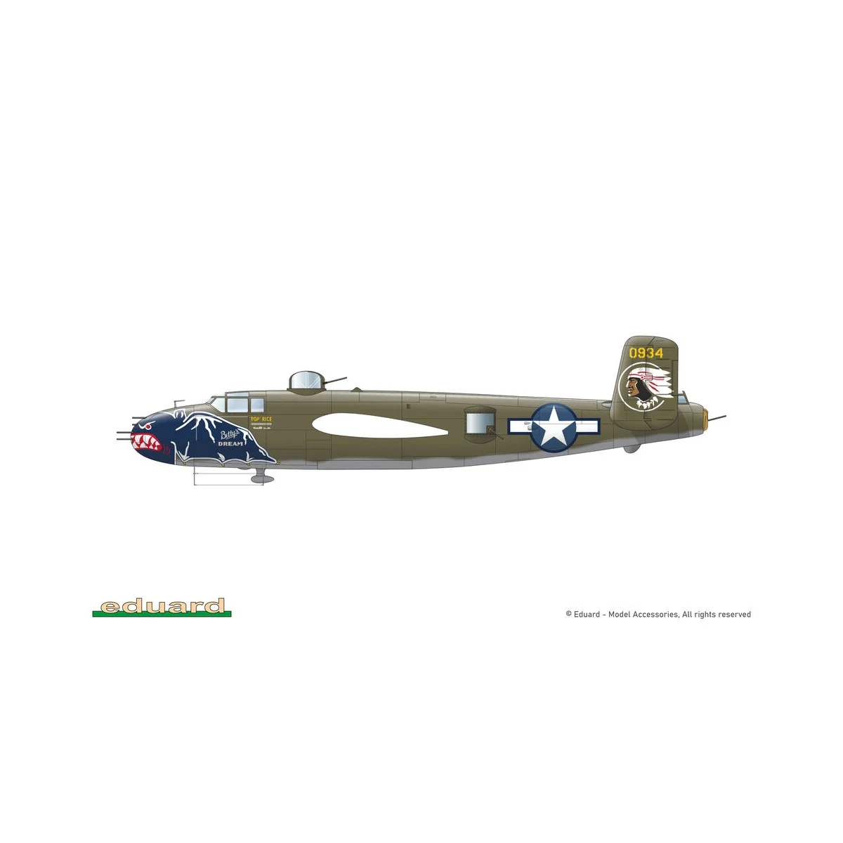 STRAFER / B-25J MITCHELL, 1/48 - Eduard Plastic Kits 548 001