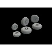 C-130 wheels 1/72 for ZVEZDA, 1/72 - Eduard Accessories 672263 C-130 wheels 1/72 for ZVEZDA, 1/72 - Eduard Accessories 672263