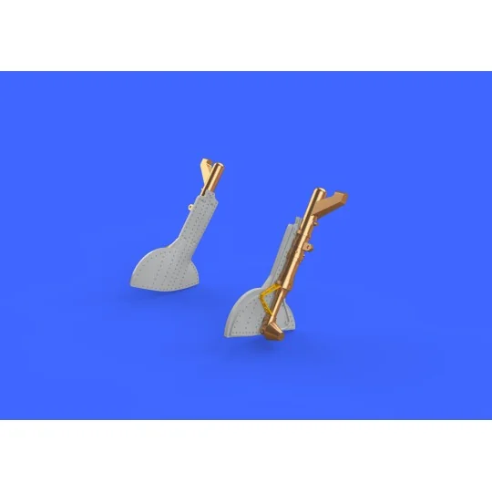 Spitfire Mk.IX legs BRONZE for Eduard, 1/72 - Eduard Accessories 67...