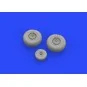 B-25 wheels for Hasegawa, 1/72 - Eduard Accessories 672206