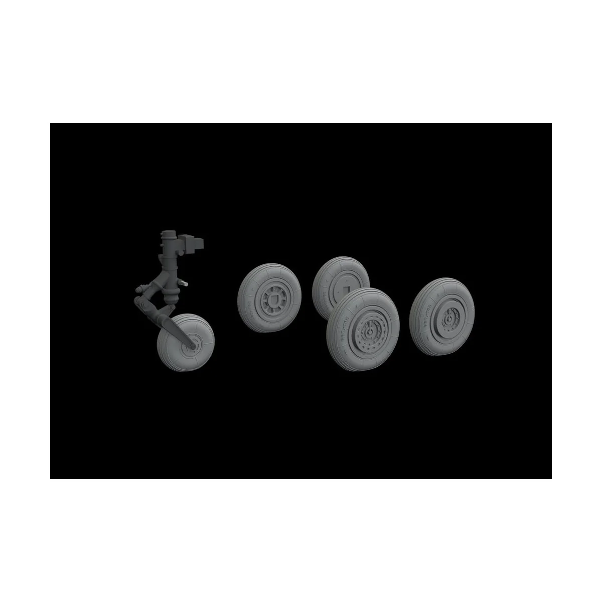 MiG-17 wheels for Airfix, 1/72 - Eduard Accessories 672228