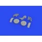 Z-37A wheels for Eduard, 1/72 - Eduard Accessories 672247