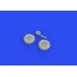 Beaufort Mk.I wheels for Airfix, 1/72 - Eduard Accessories 672251