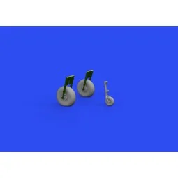 Beaufort Mk.I wheels for Airfix, 1/72 - Eduard Accessories 672251 2