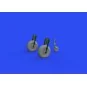 Beaufort Mk.I wheels for Airfix, 1/72 - Eduard Accessories 672251