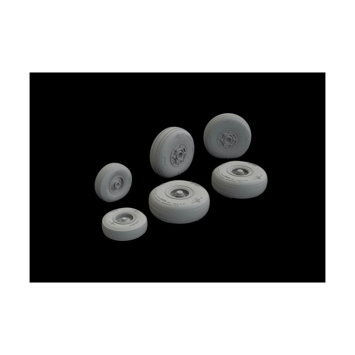 C-130 wheels 1/72 for ZVEZDA, 1/72 - Eduard Accessories 672263