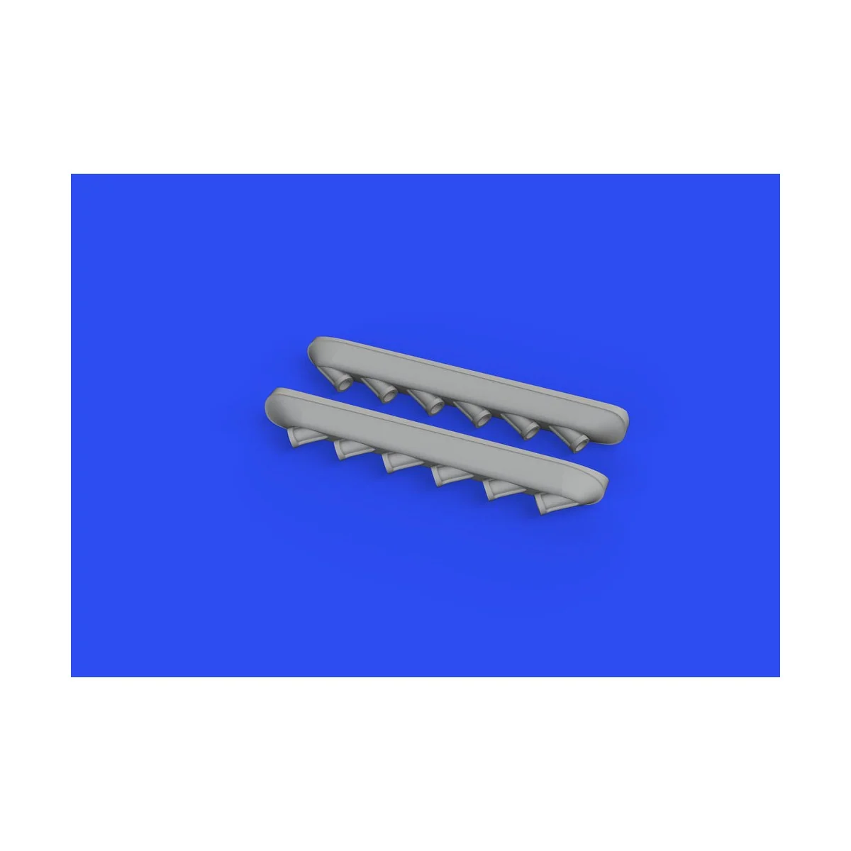 P-51B/C exhausts stacks w/fairing PRINT for ARMA HOBBY, 1/72 - Edua...