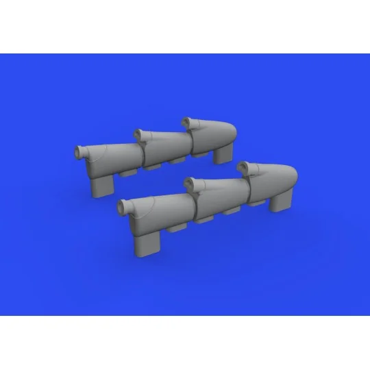 Hurricane Mk.I exhaust stacks for ARMA HOBBY, 1/72 - Eduard Accesso...