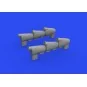Hurricane Mk.I exhaust stacks for ARMA HOBBY, 1/72 - Eduard Accesso...