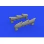 Hurricane Mk.I exhaust stacks for ARMA HOBBY, 1/72 - Eduard Accesso...