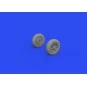 F4F wheels late PRINT for ARMA HOBBY, 1/72 - Eduard Accessories 672299