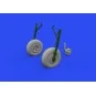 Hurricane Mk.I wheels for ARMA HOBBY, 1/72 - Eduard Accessories 672302