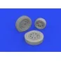 P-39Q wheels PRINT1/72 for ARMA HOBBY, 1/72 - Eduard Accessories 67...