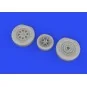 P-39Q wheels PRINT1/72 for ARMA HOBBY, 1/72 - Eduard Accessories 67...