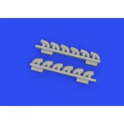 P-39Q exhaust stacks PRINT 1/72 for ARMA HOBBY, 1/72 - Eduard Acces... 2