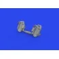 Bf 109E rudder pedals early PRINT, 1/72 - Eduard Accessories 672319