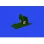 Bf 109E rudder pedals late PRINT, 1/72 - Eduard Accessories 672320