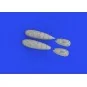 Bf 109F/G external fuel tanks 1/72 EDUARD, 1/72 - Eduard Accessorie...
