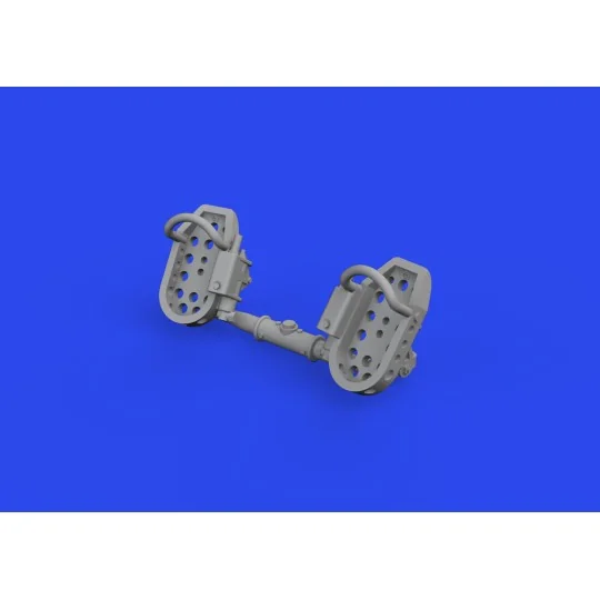 Bf 109E rudder pedals late PRINT, 1/72 - Eduard Accessories 672320