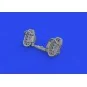 Bf 109E rudder pedals late PRINT, 1/72 - Eduard Accessories 672320