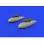 Bf 109F/G external fuel tanks 1/72 EDUARD, 1/72 - Eduard Accessorie...