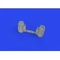 Bf 109E rudder pedals early PRINT, 1/72 - Eduard Accessories 672319