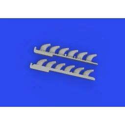 Bf 109F/G exhaust stacks PRINT 1/72 EDUARD, 1/72 - Eduard Accessori...
