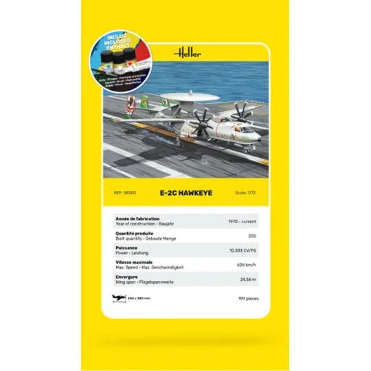 STARTER KIT E-2C Hawkeye - Heller 58300