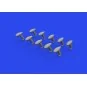 Bf 109 balance weights PRINT 1/72 EDUARD, 1/72 - Eduard Accessories...