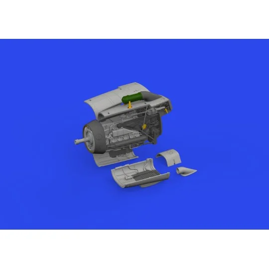 Bf 109F engine PRINT 1/72 EDUARD, 1/72 - Eduard Accessories 672350